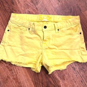 Size 6 Bright Yellow Lucky Brand Shorts